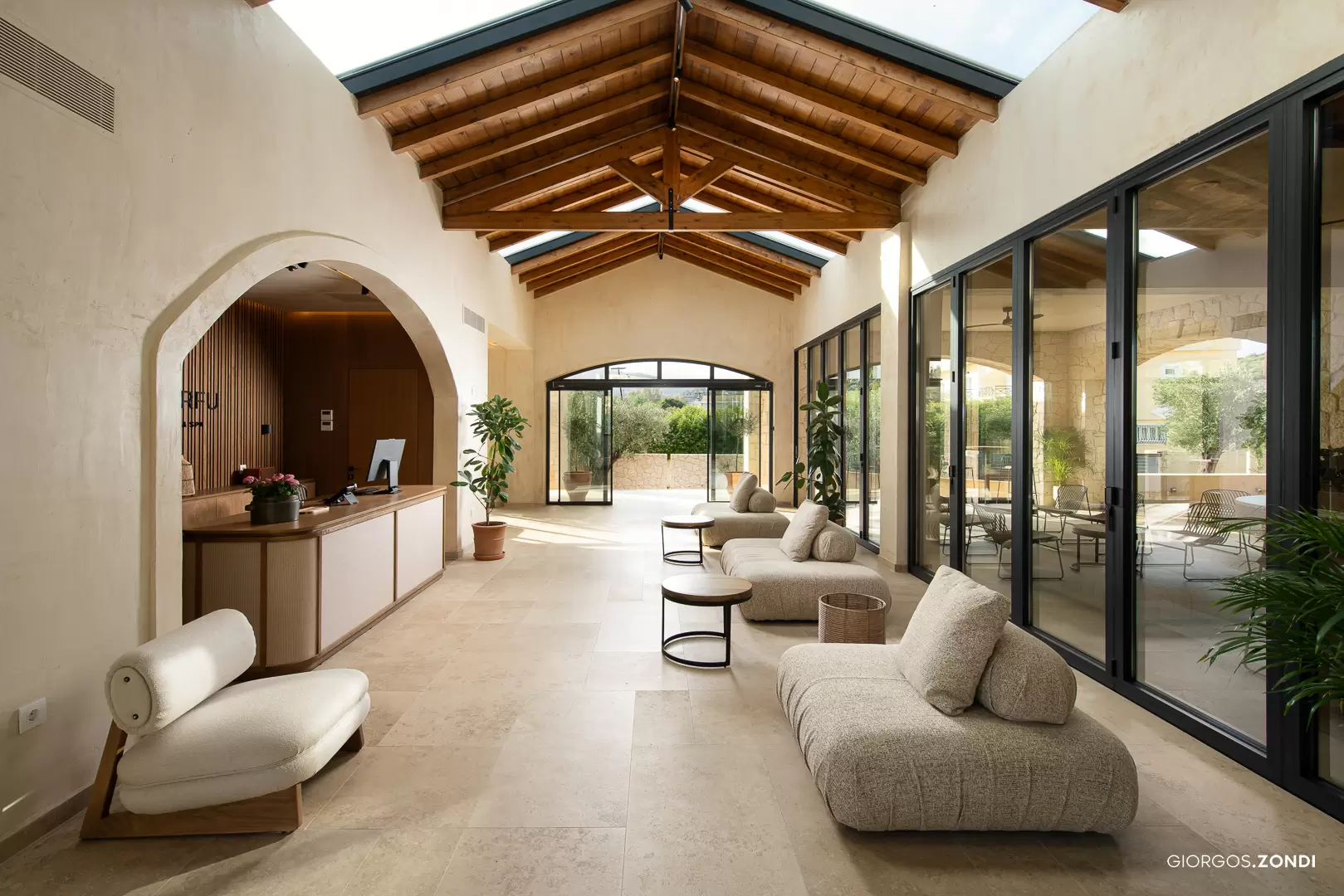 interior photography for The Yard Corfu hotel in Corfu